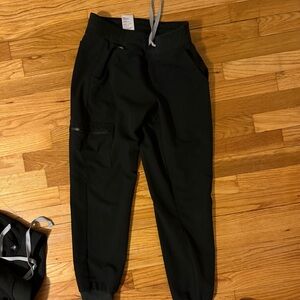 Figs Black Technical Jogger Pants